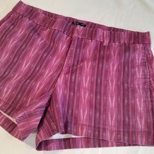 Gap Women's 16 Strech Shorts Purple Black‎ Stripes